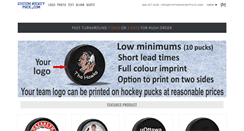 Desktop Screenshot of customhockeypuck.com